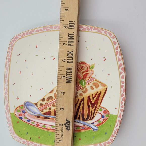 222 Fifth Sweet Confections Dessert Plates Set Sango Fine China Vintage - Picture 8 of 8